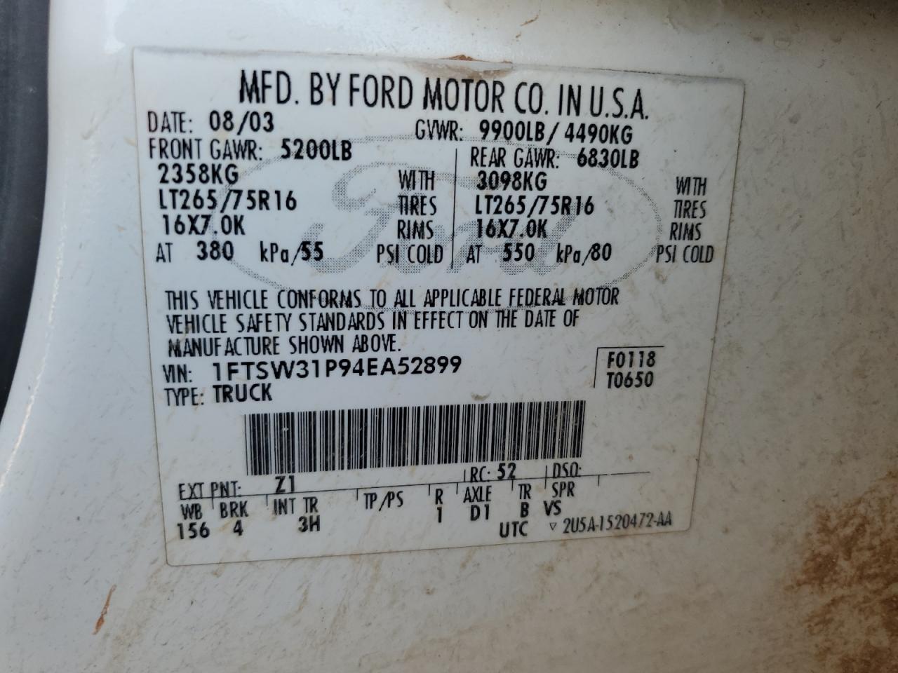 2004 FORD F-350