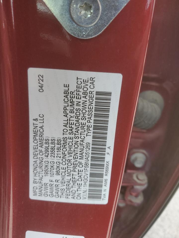 2022 HONDA ACCORD
