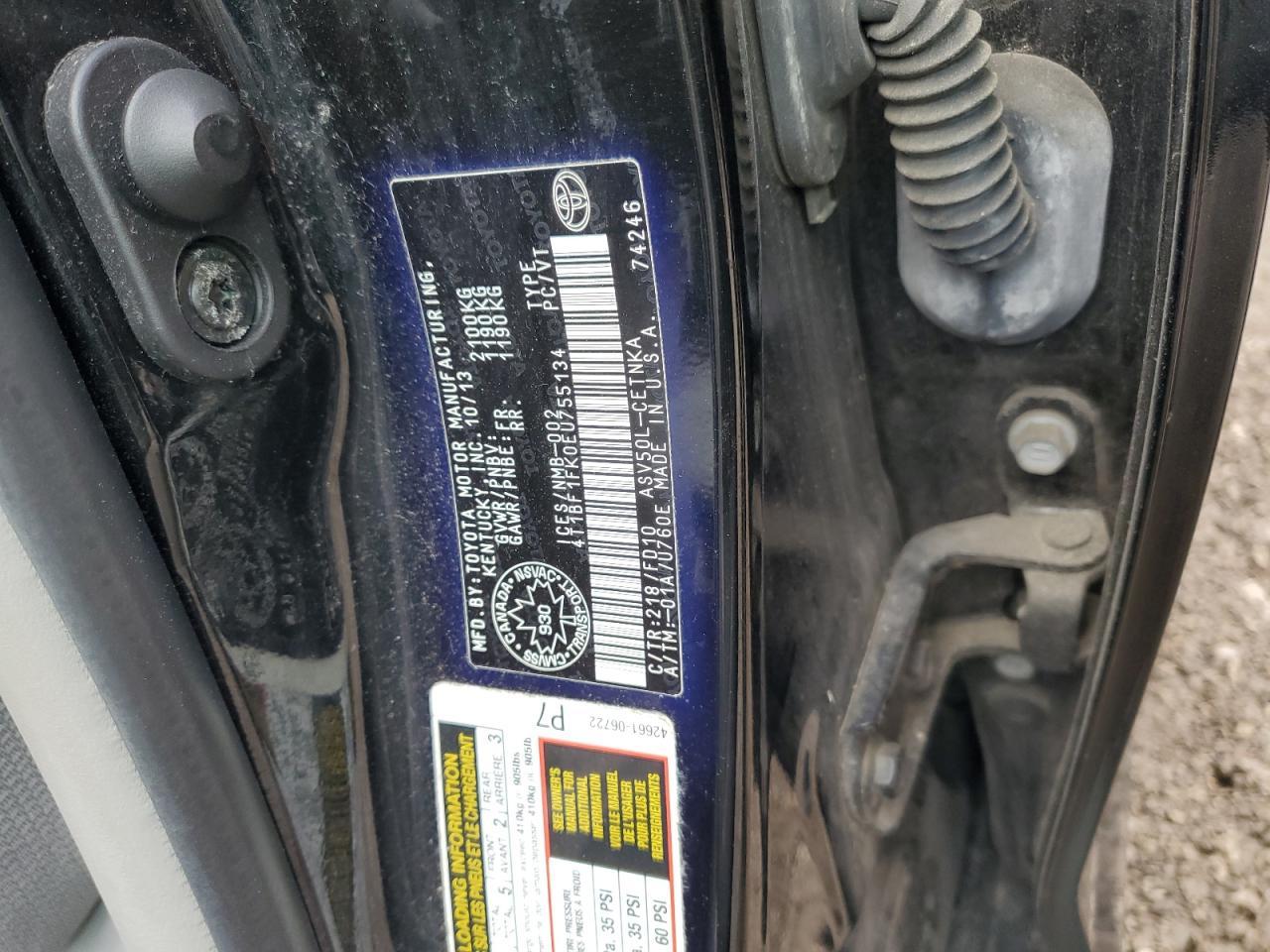 2014 TOYOTA CAMRY