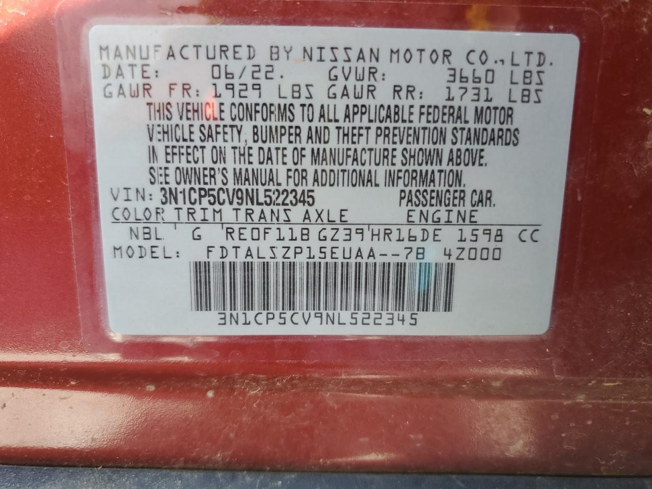 2022 NISSAN KICKS