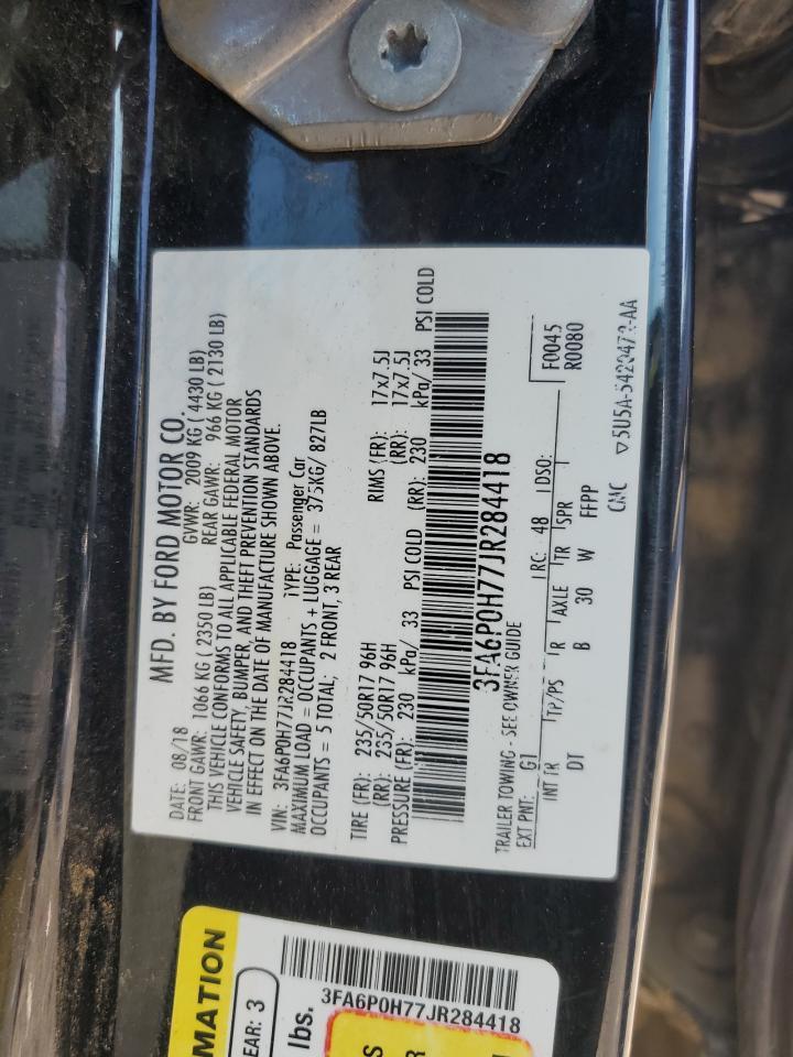 2018 FORD FUSION