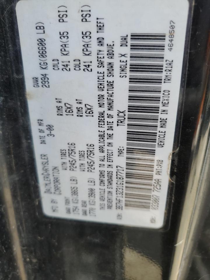 2001 DODGE RAM 1500