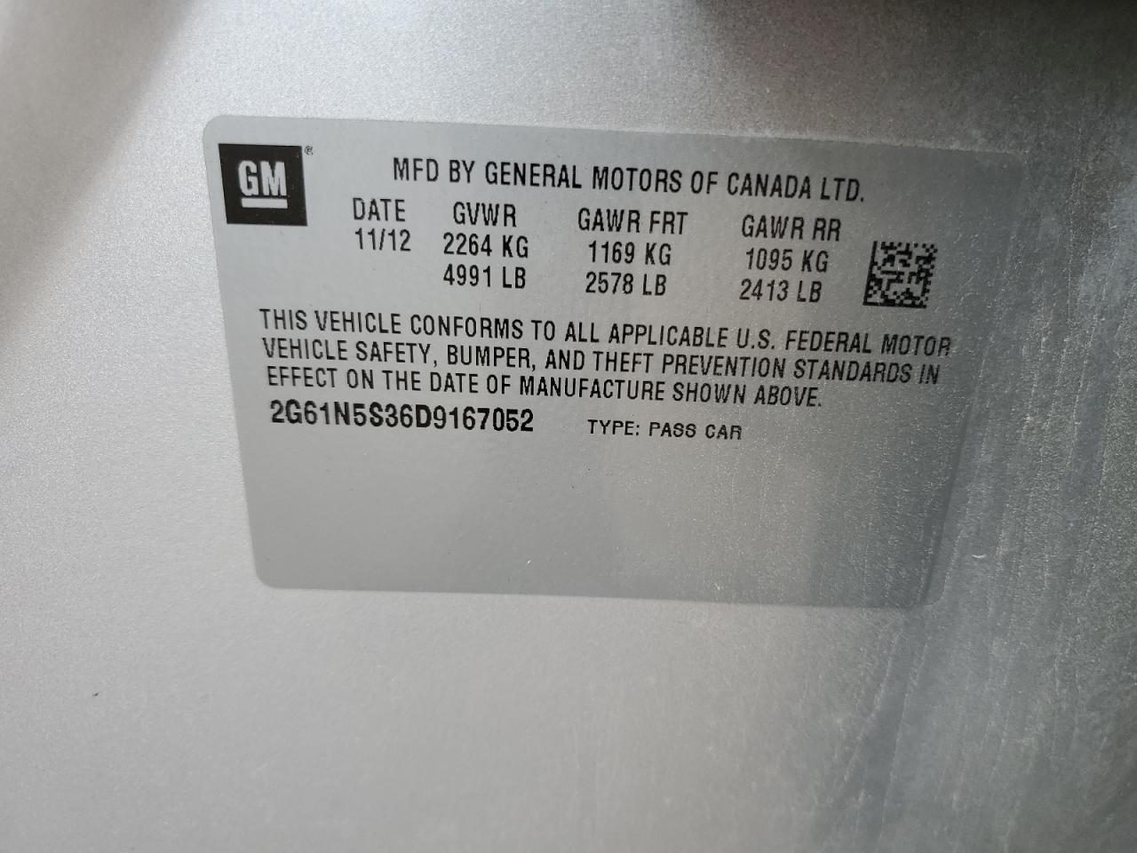 2013 CADILLAC XTS