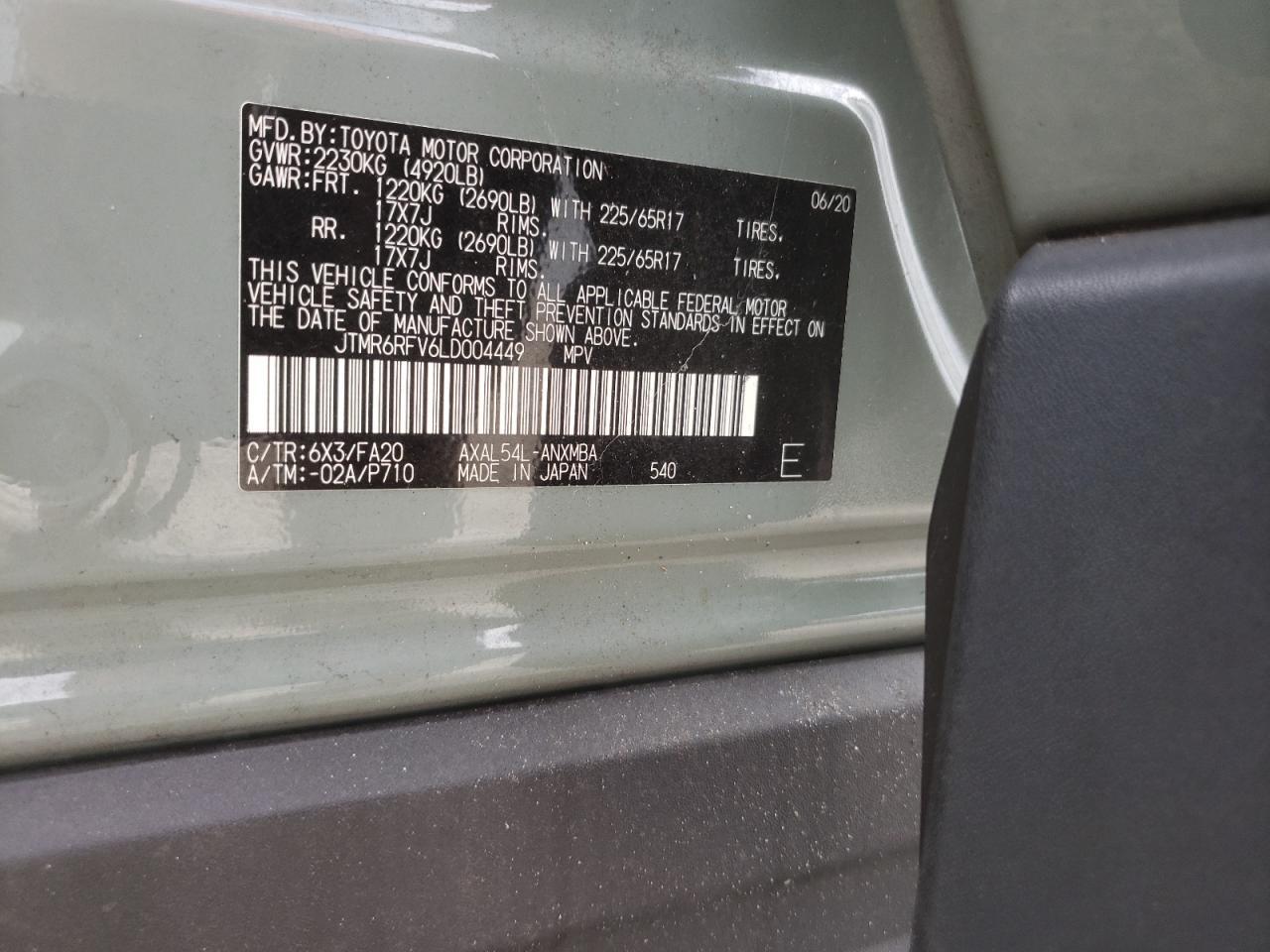 2020 TOYOTA RAV4