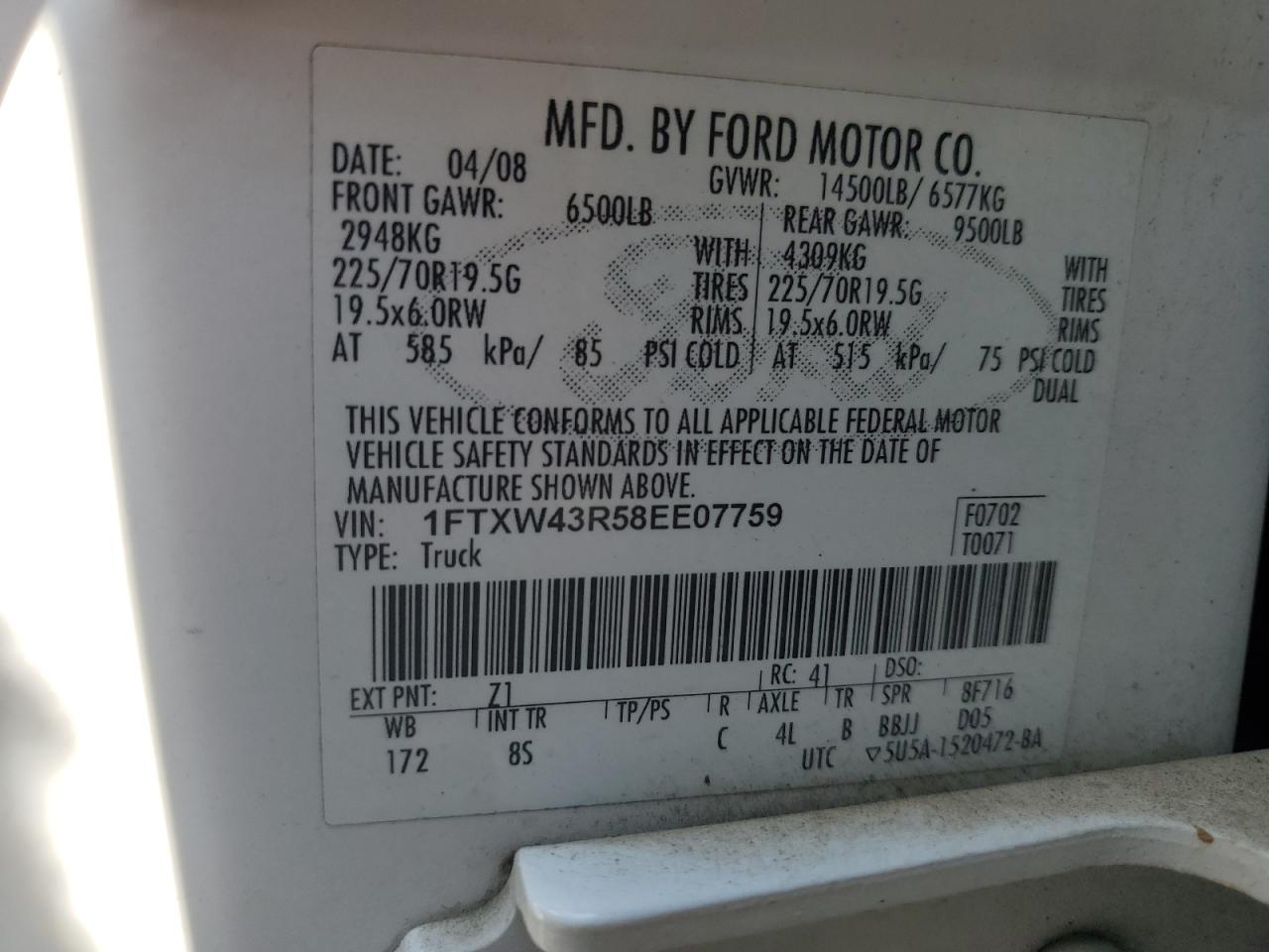 2008 FORD F-450
