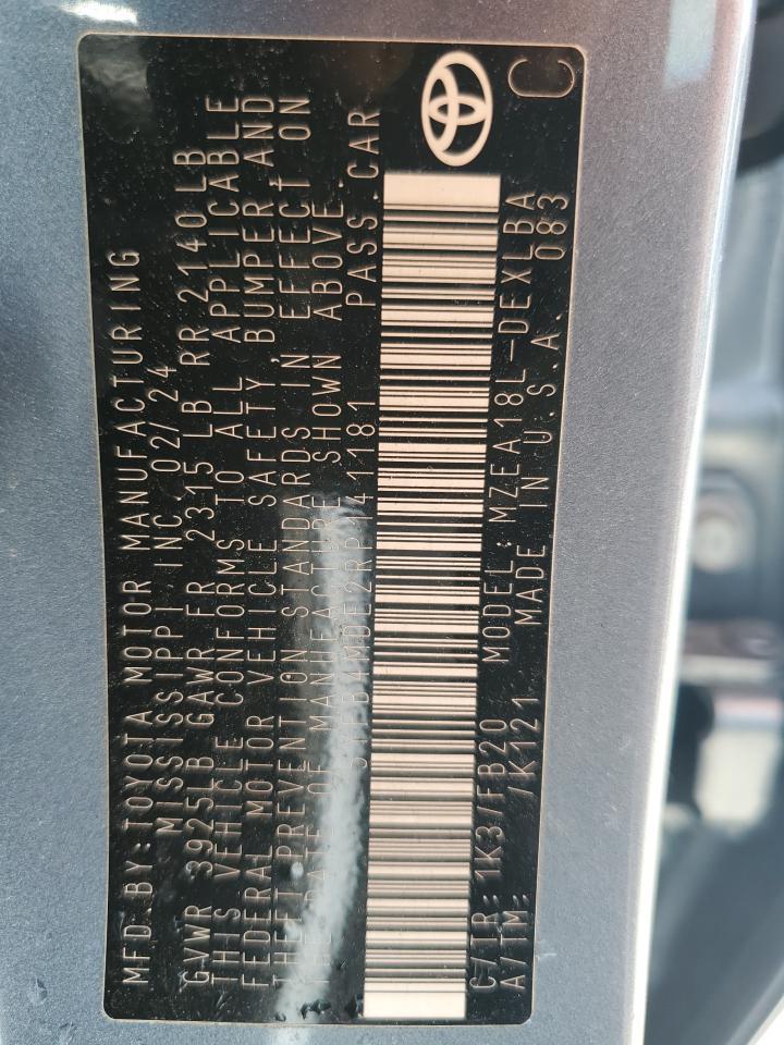 2024 TOYOTA COROLLA