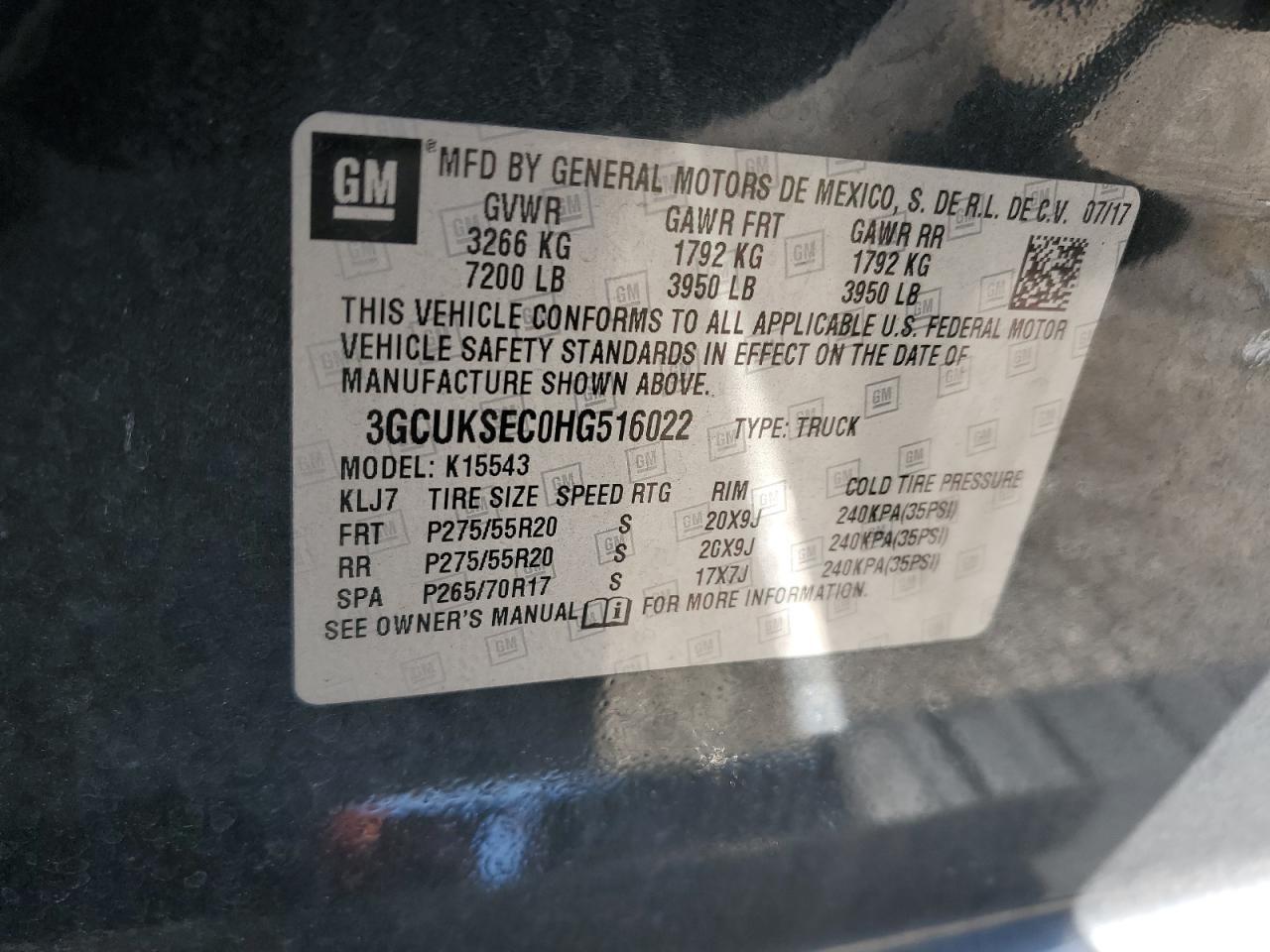 2017 CHEVROLET Silverado