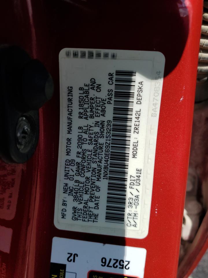 2009 TOYOTA COROLLA