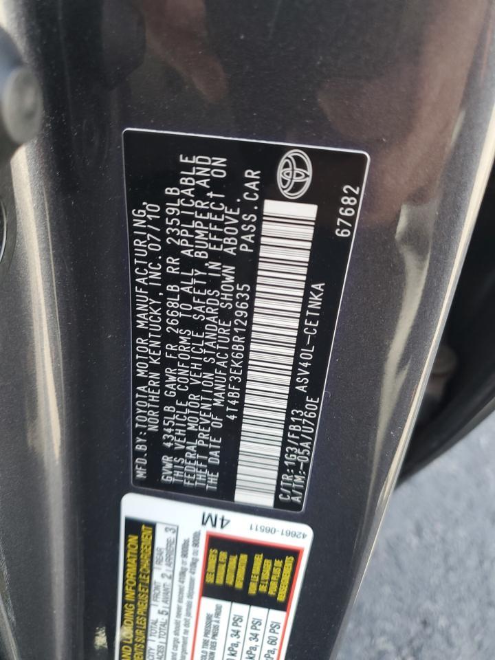 2011 TOYOTA CAMRY