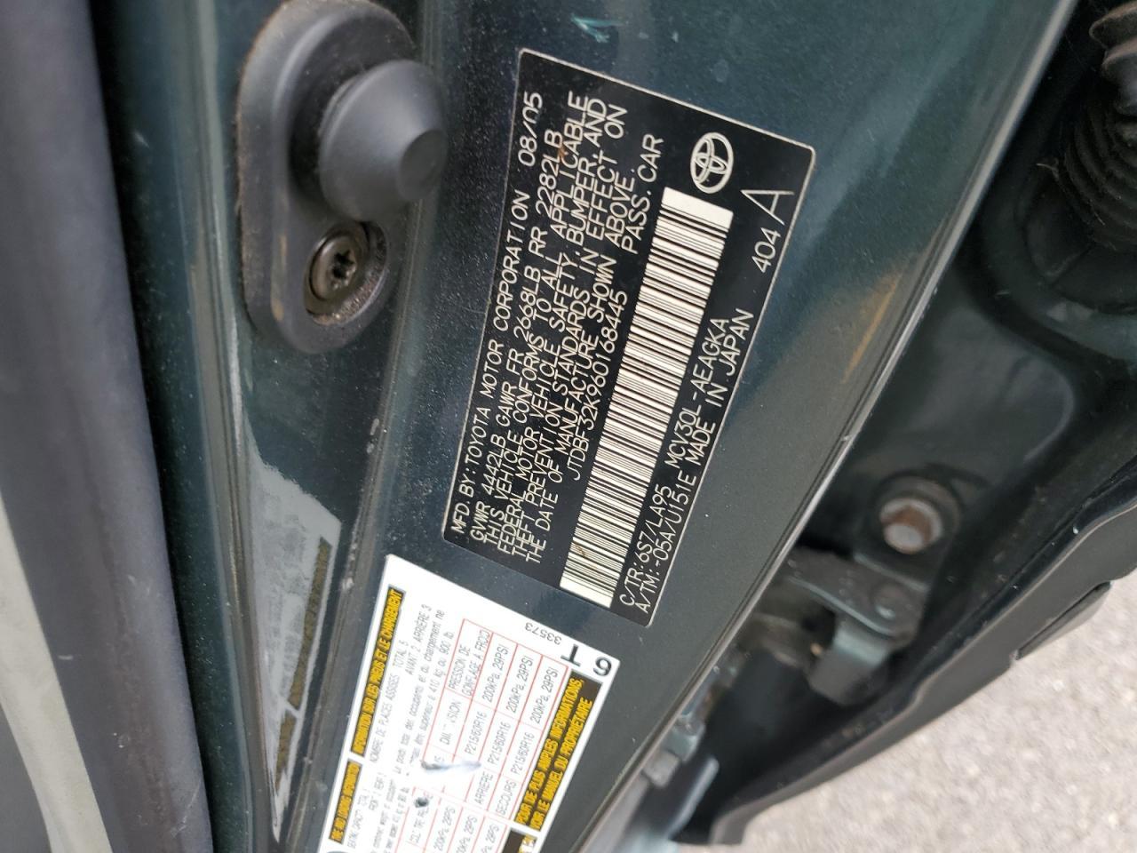 2006 TOYOTA CAMRY