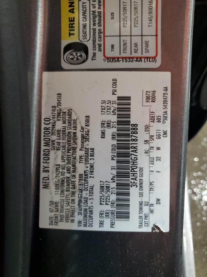 2010 FORD FUSION