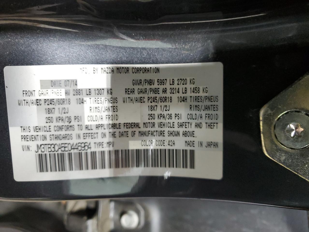 2014 MAZDA CX-9