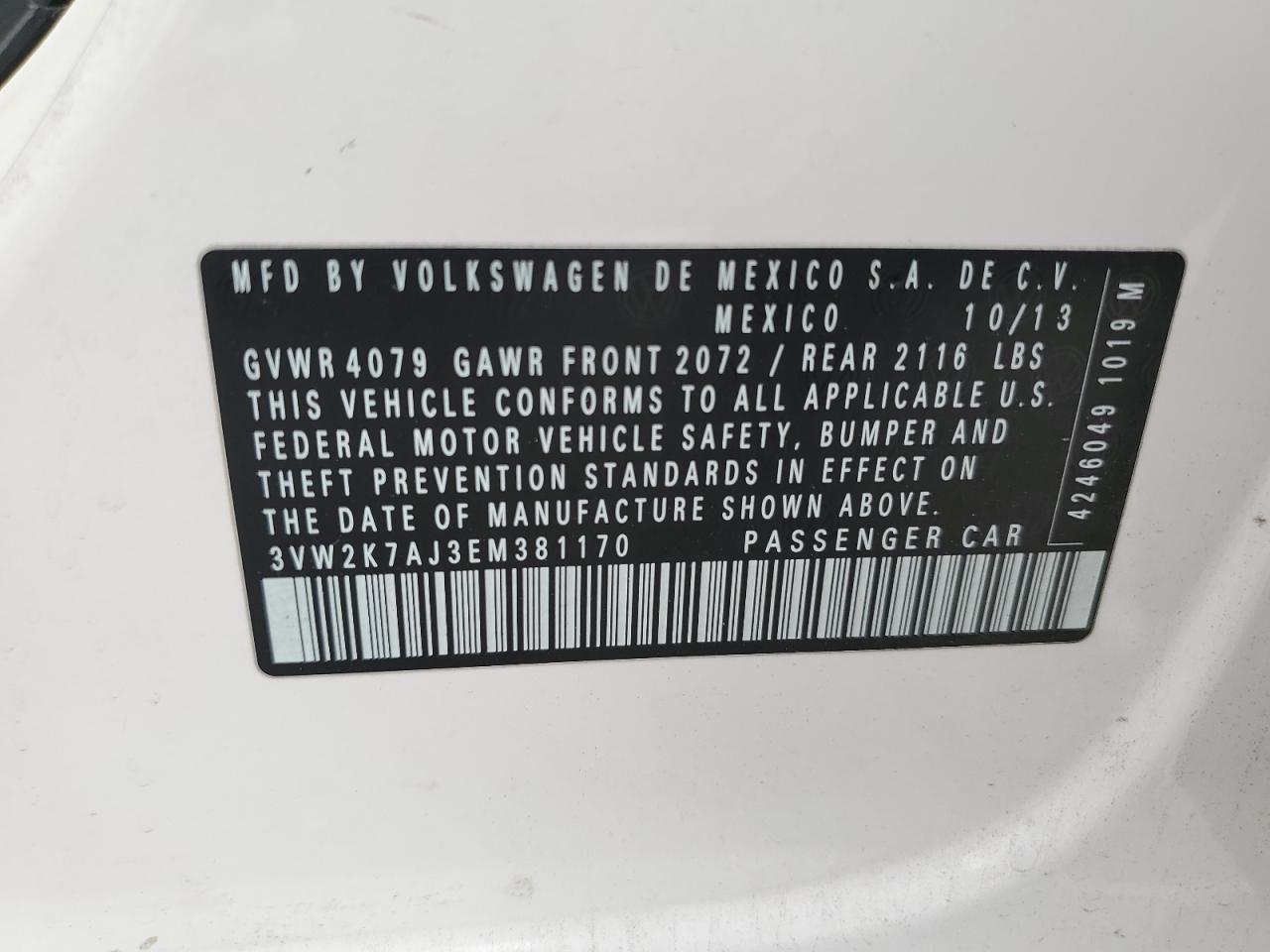 2014 VOLKSWAGEN JETTA