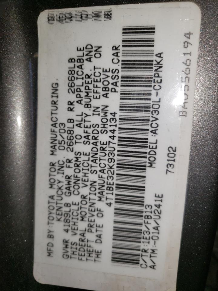 2003 TOYOTA CAMRY