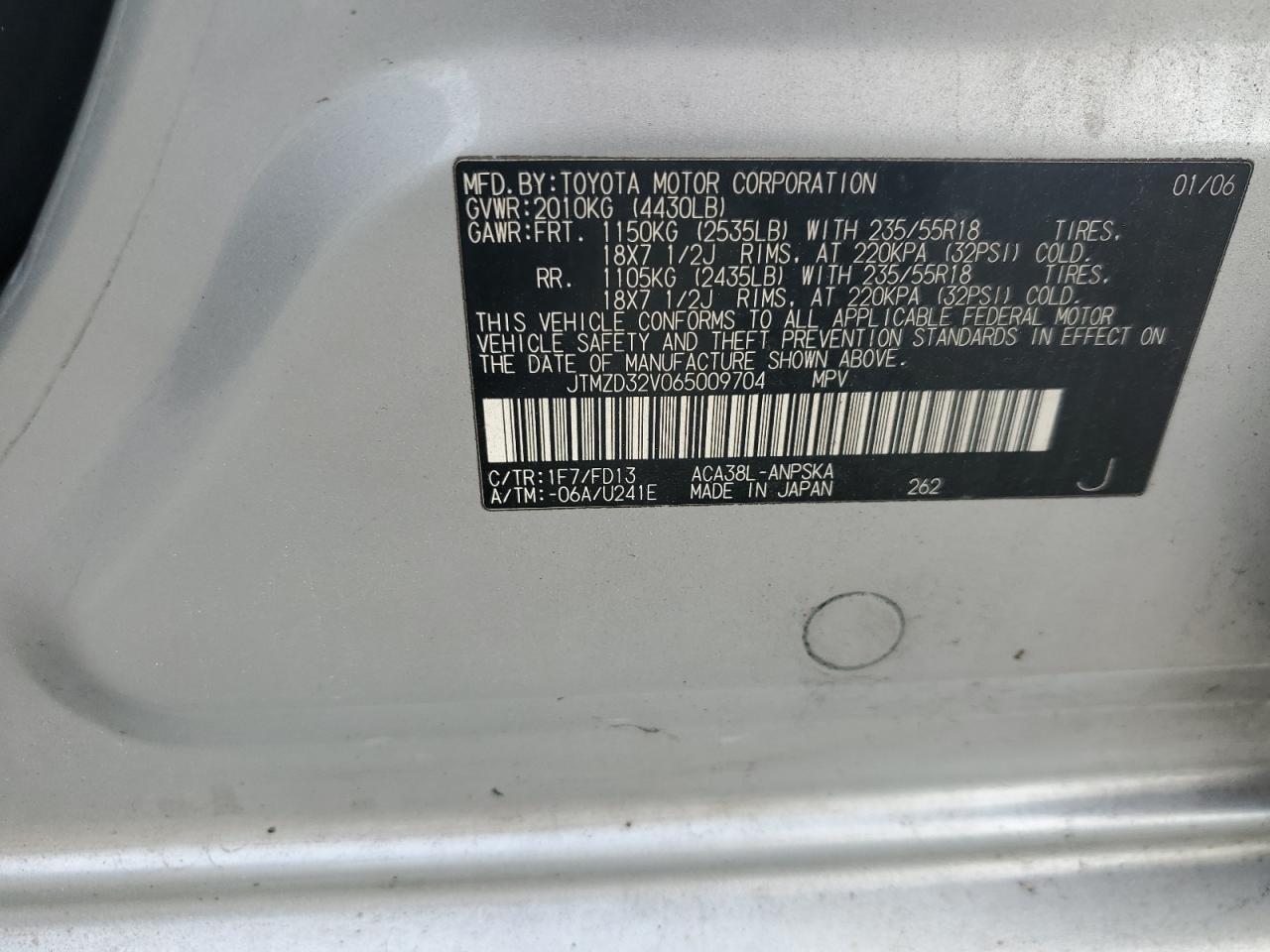 2006 TOYOTA RAV4