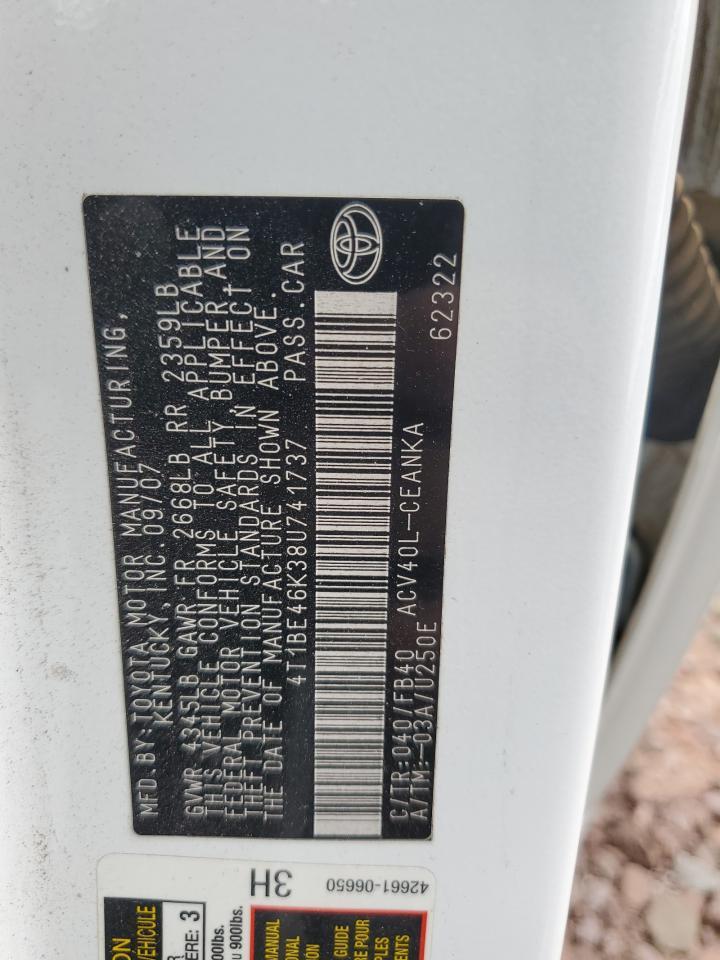 2008 TOYOTA CAMRY