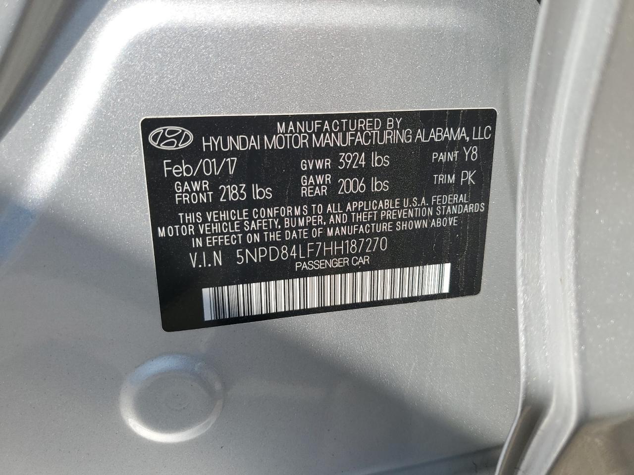 2017 HYUNDAI ELANTRA