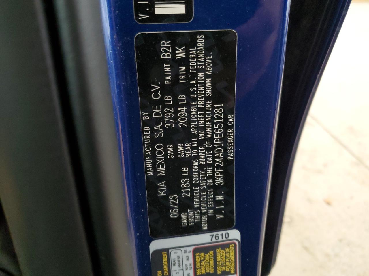 2023 KIA FORTE