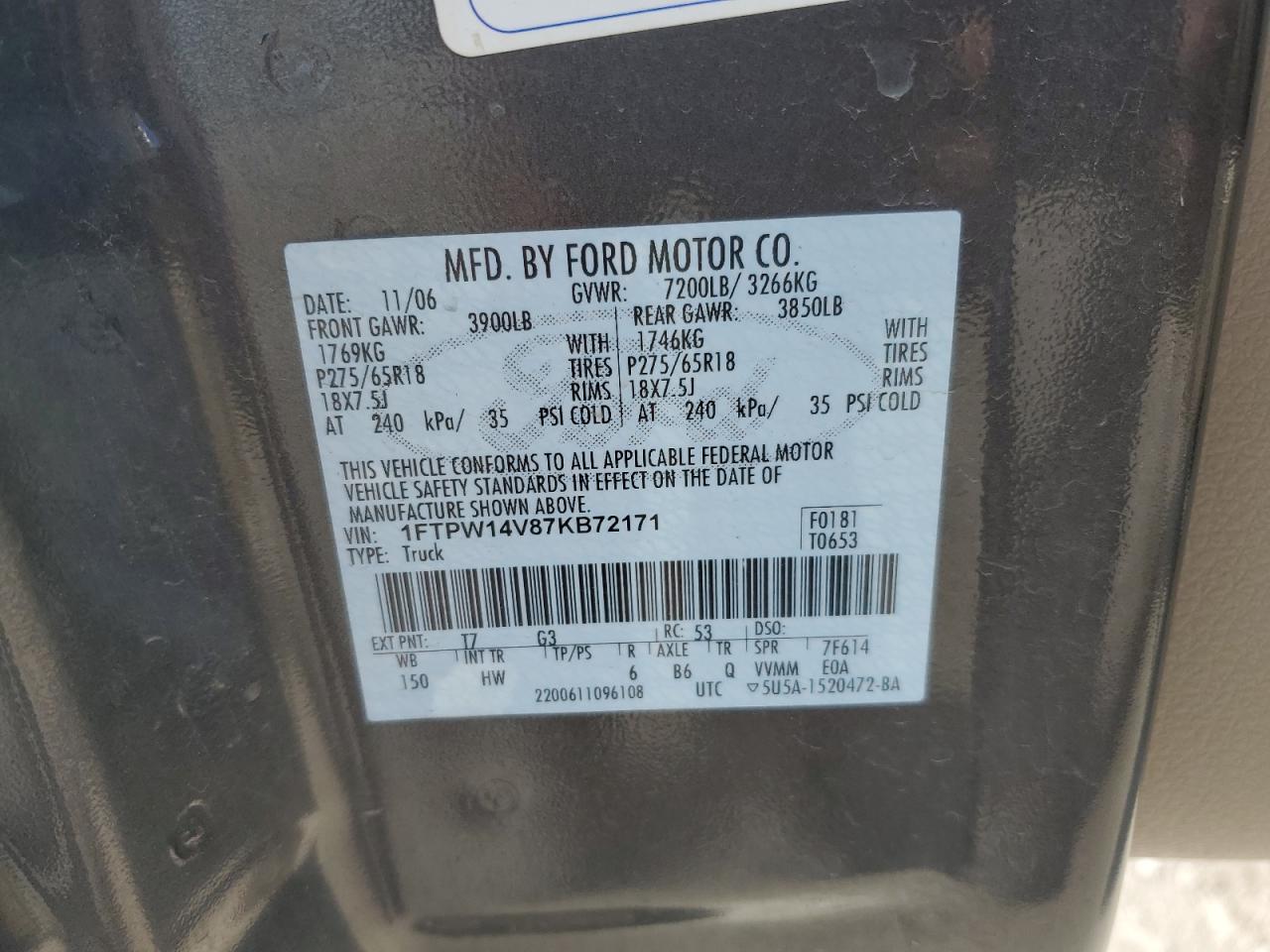 2007 FORD F-150