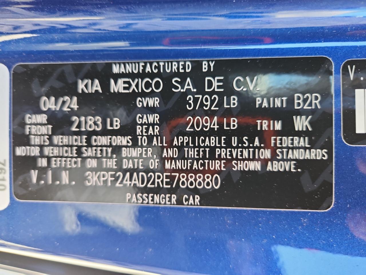 2024 KIA FORTE