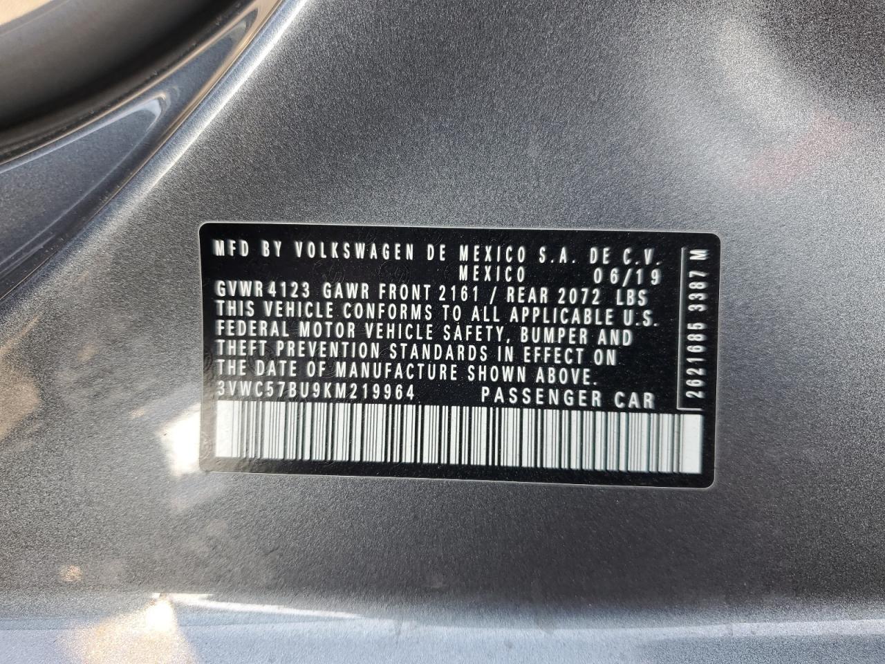 2019 VOLKSWAGEN JETTA