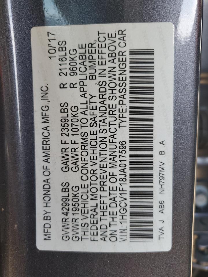2018 HONDA ACCORD