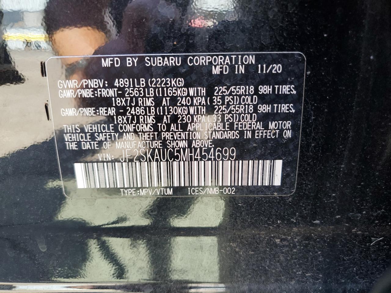 2021 SUBARU FORESTER