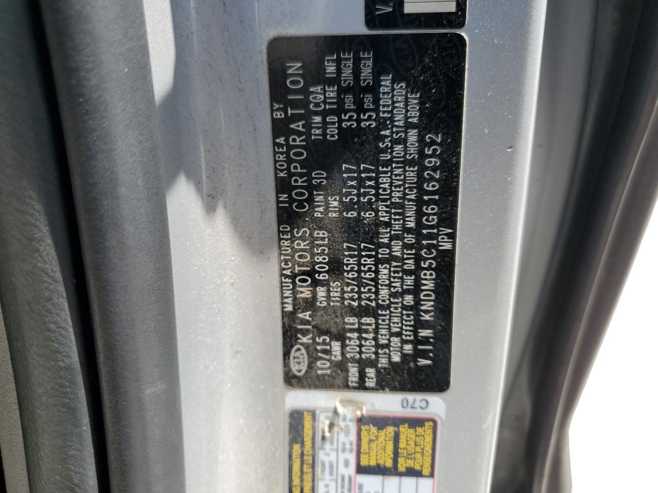 2016 KIA SEDONA