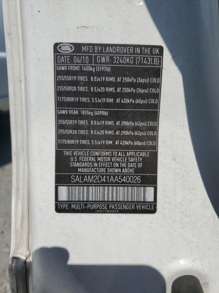 2010 LAND ROVER LR4