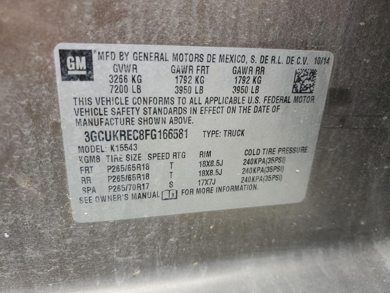 2015 CHEVROLET Silverado