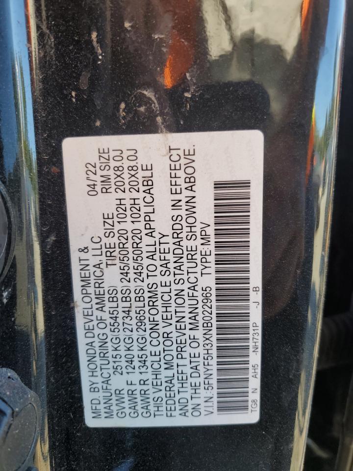 2022 HONDA PILOT