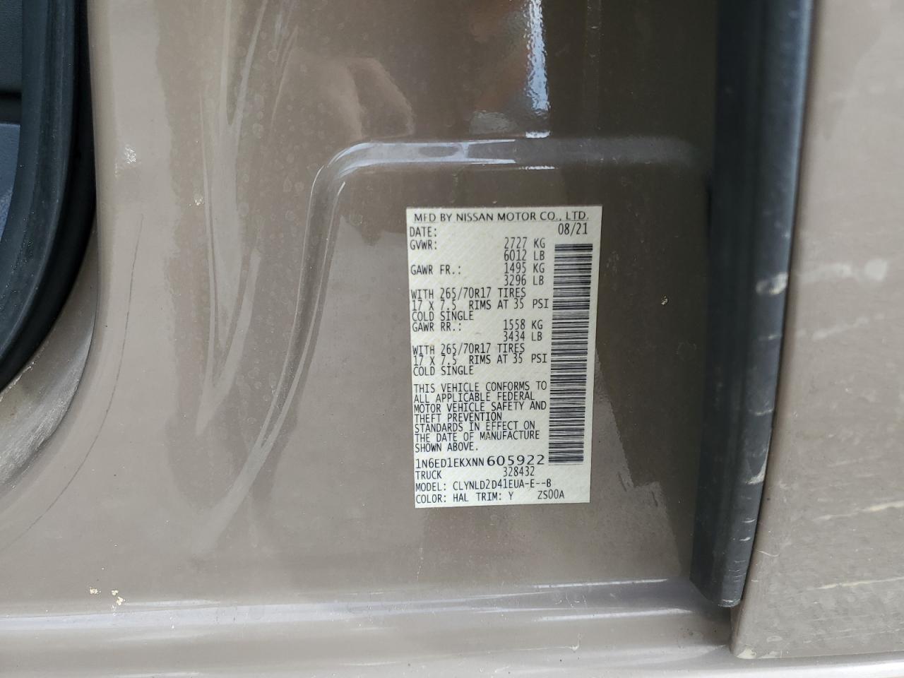 2022 NISSAN Frontier