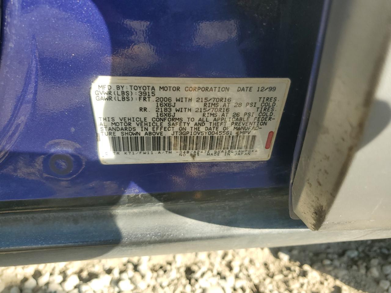 2000 TOYOTA RAV4