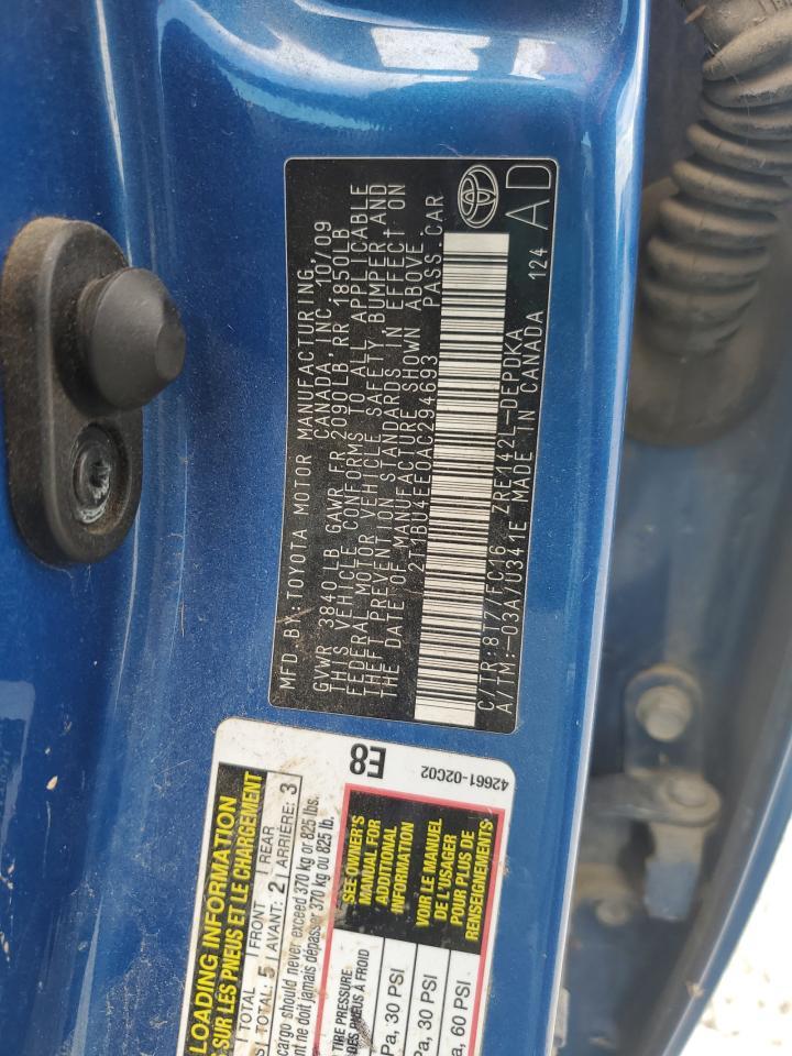 2010 TOYOTA COROLLA