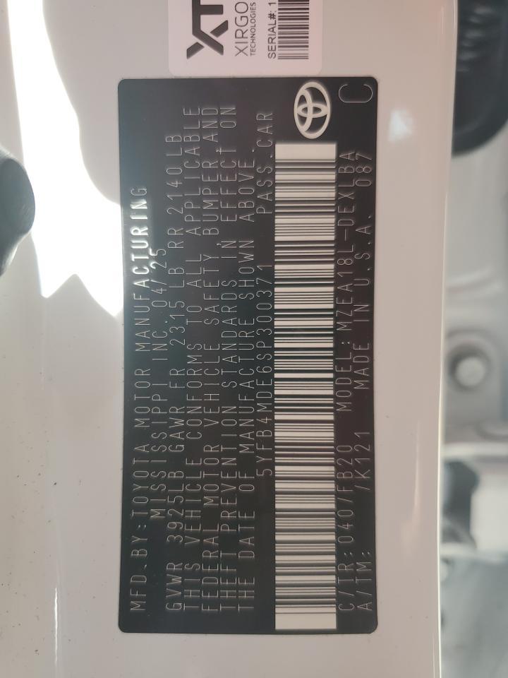 2025 TOYOTA COROLLA