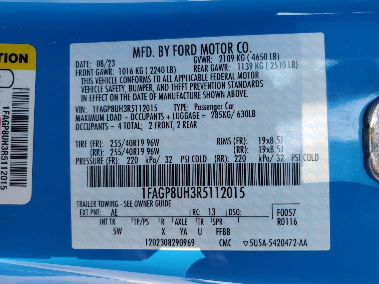 2024 FORD MUSTANG
