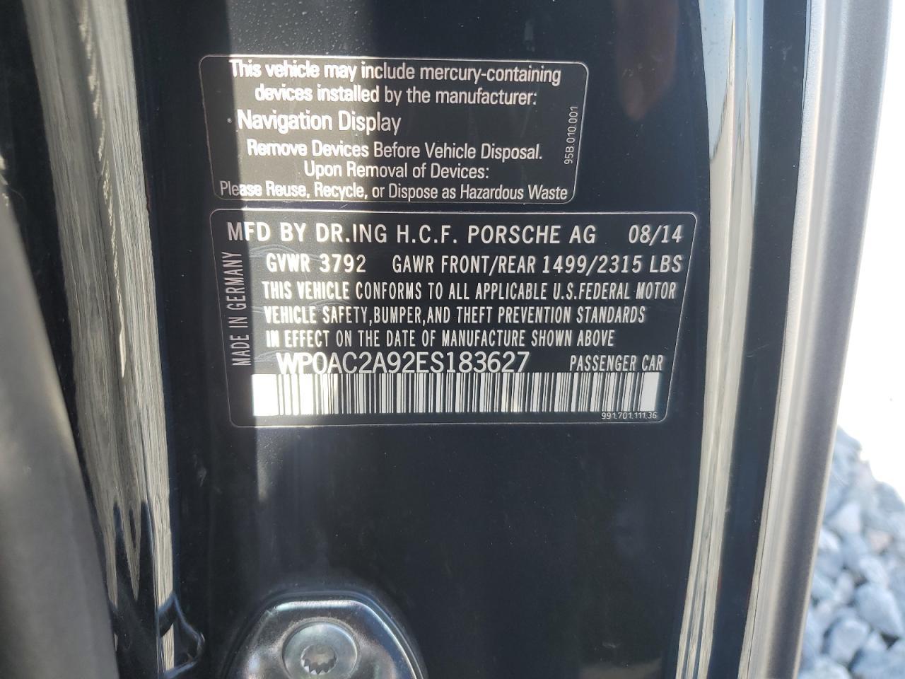 2014 PORSCHE 911