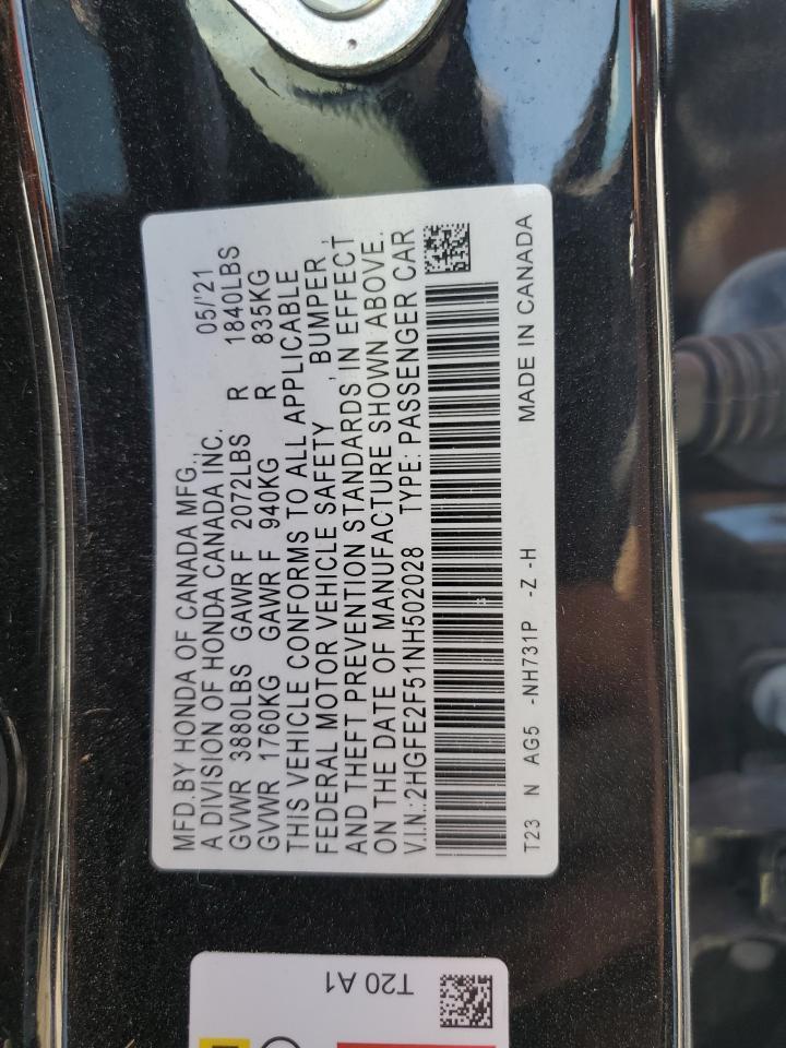 2022 HONDA CIVIC