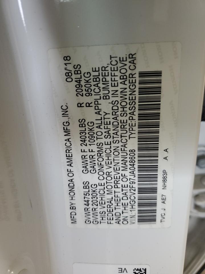 2018 HONDA ACCORD