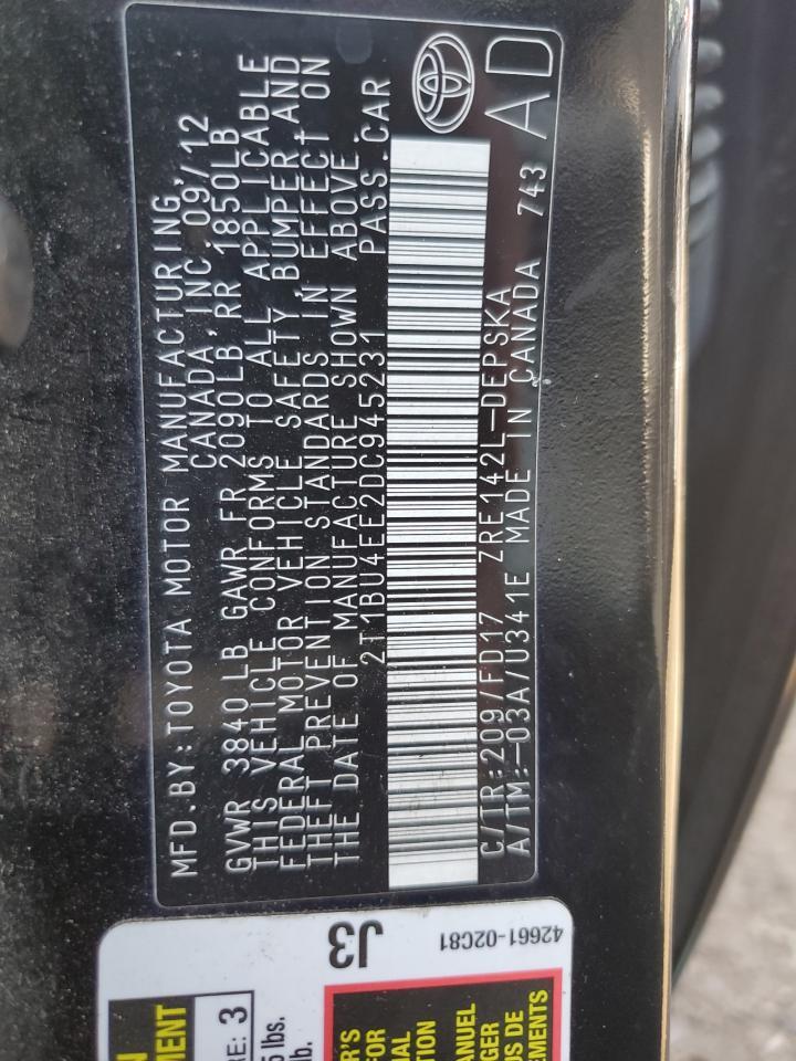 2013 TOYOTA COROLLA