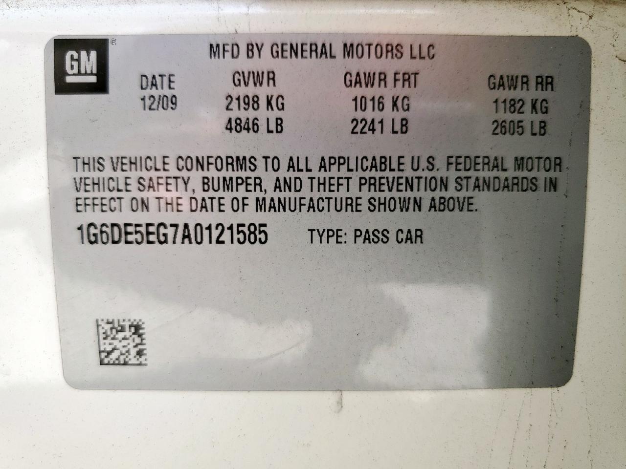 2010 CADILLAC CTS