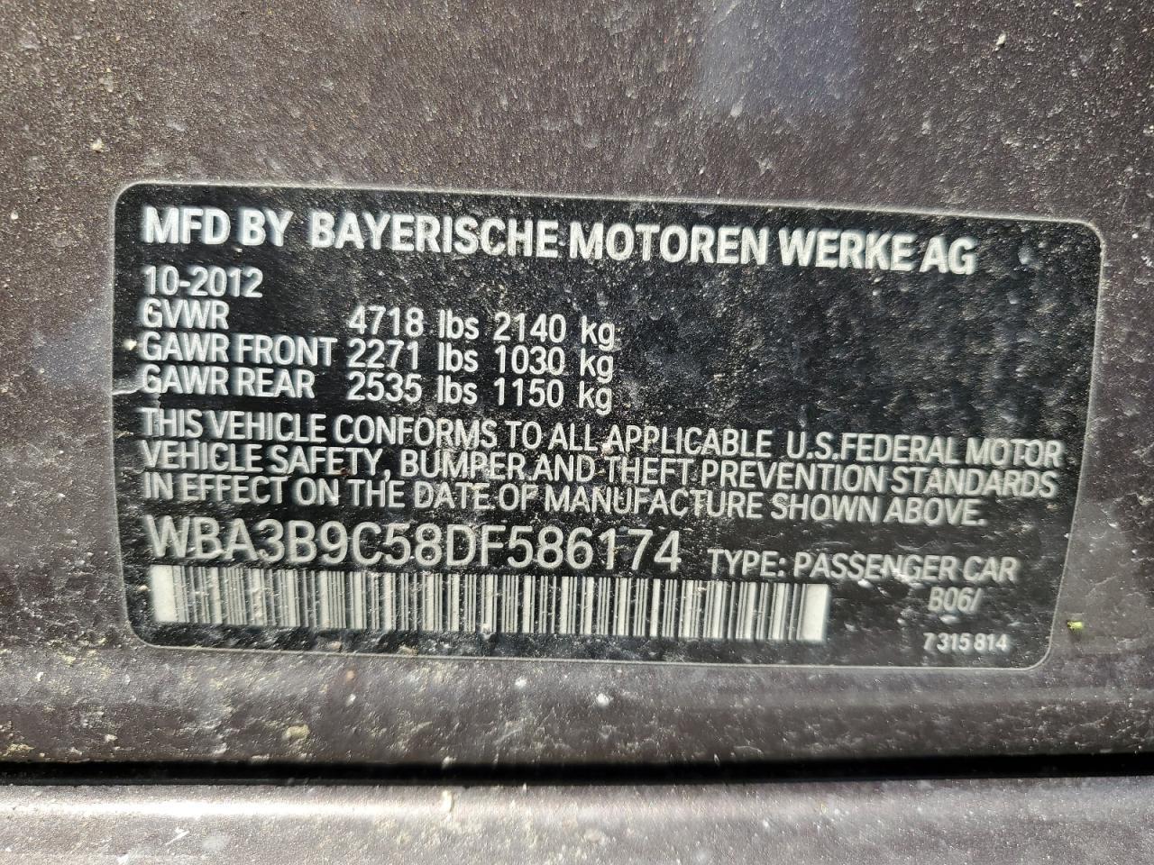 2013 BMW 3 SERIES