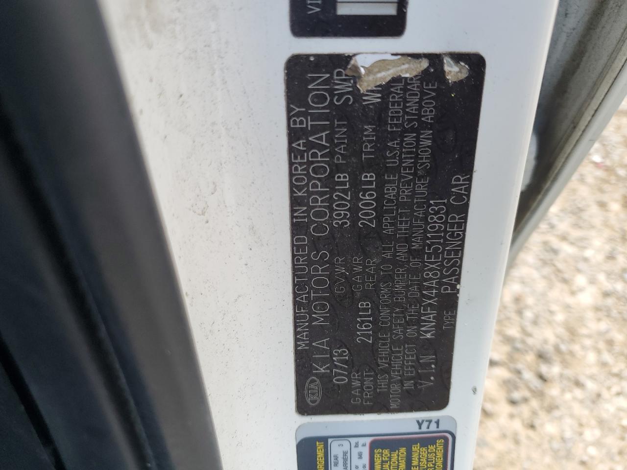 2014 KIA FORTE
