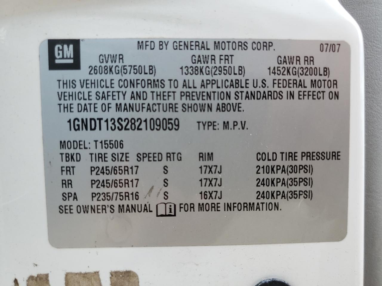 2008 CHEVROLET Trailblazer