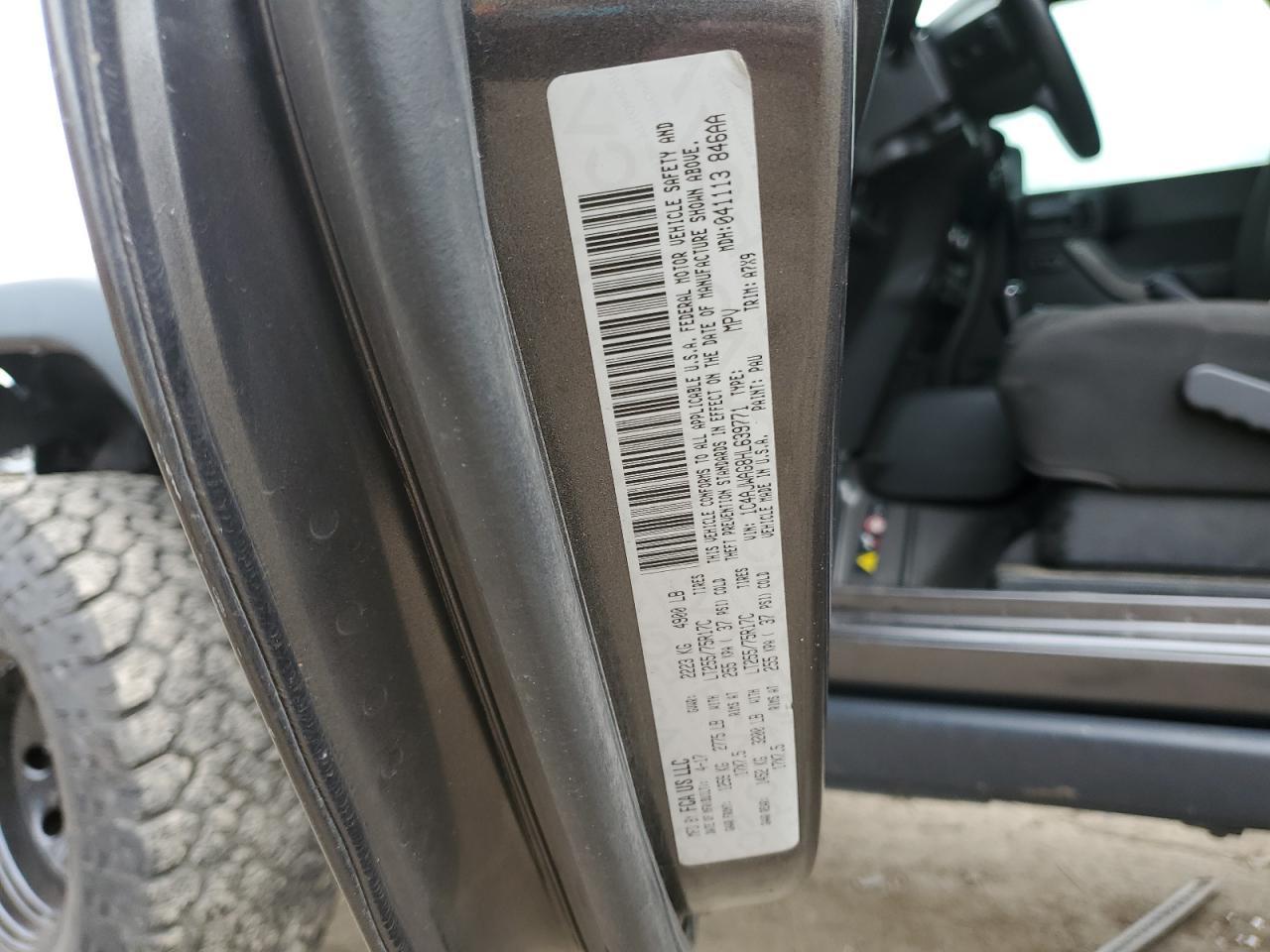 2017 JEEP WRANGLER