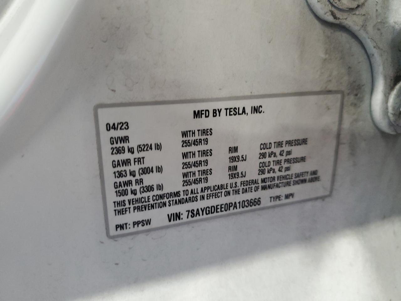 2023 TESLA MODEL Y
