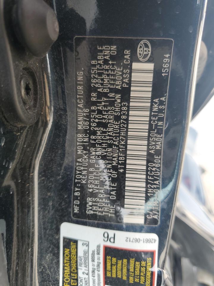 2017 TOYOTA CAMRY