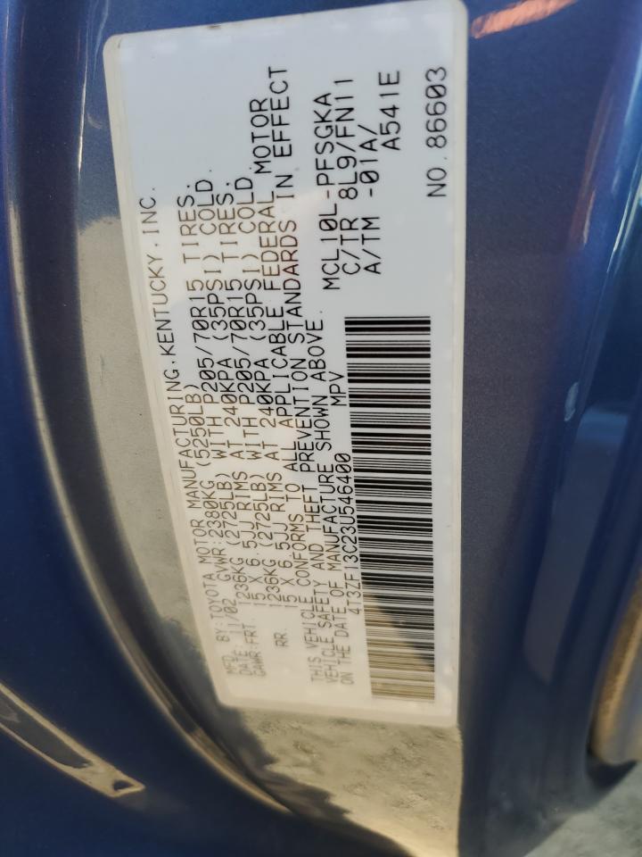2003 TOYOTA SIENNA