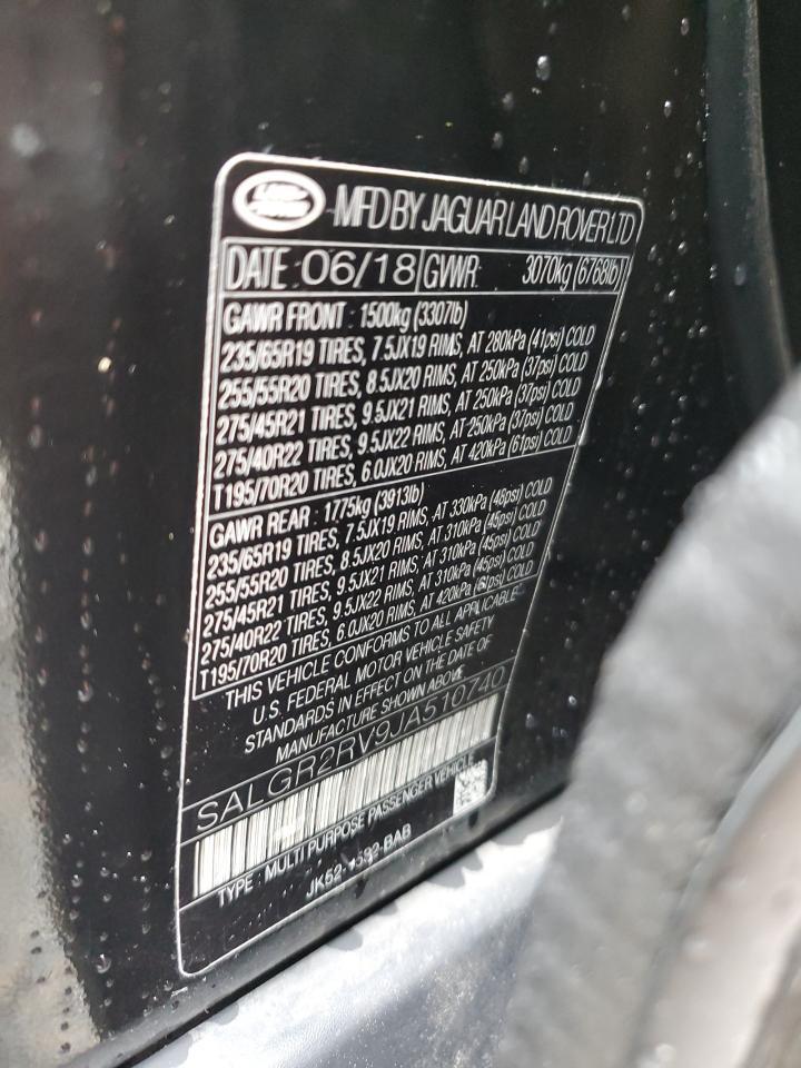 2018 LAND ROVER RANGE ROVER