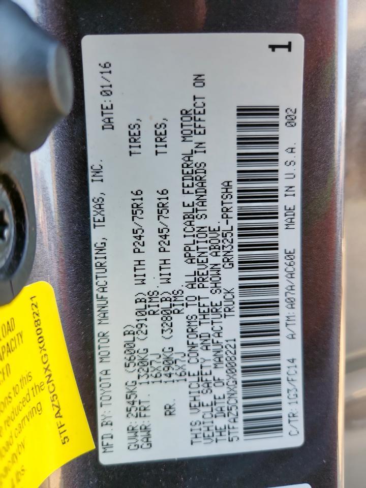 2016 TOYOTA TACOMA